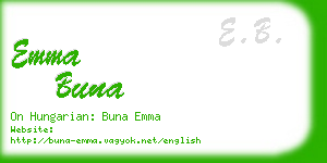 emma buna business card